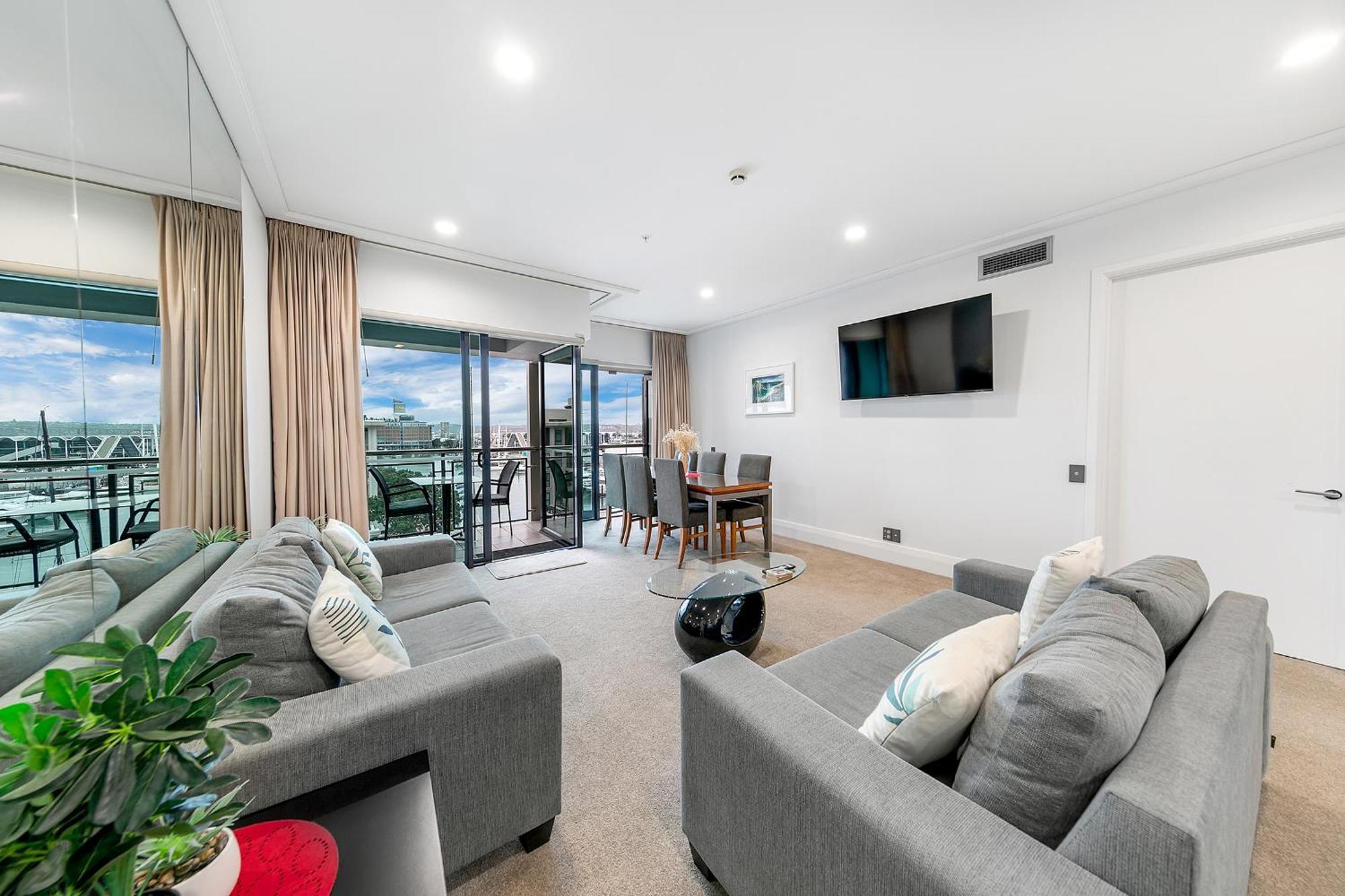 Sophisticated Spacious Apt W Stunning Harbour View Auckland Exterior foto